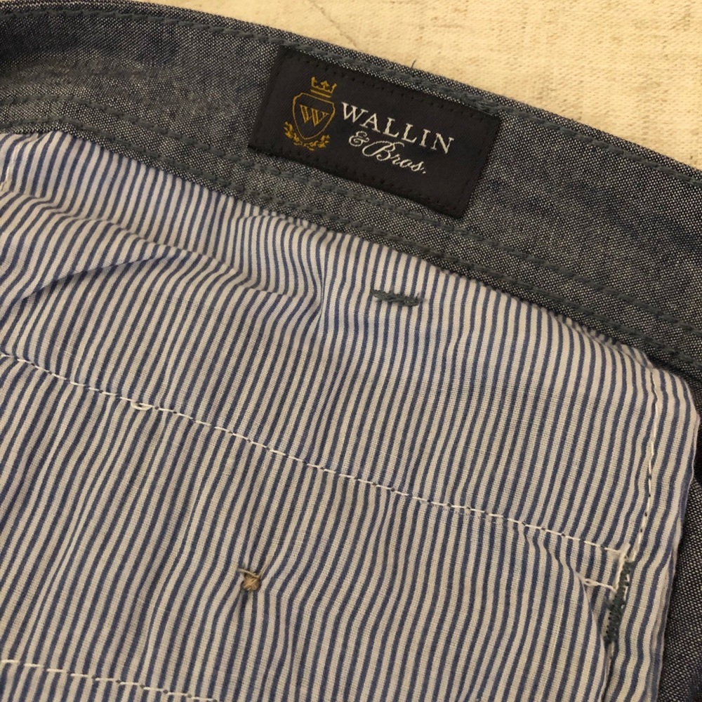Wallin & Bros. Cotton Blue Shorts